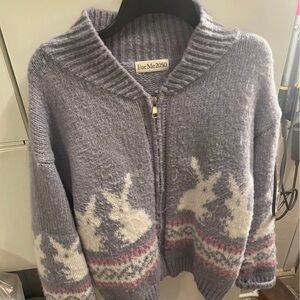 Fm2050 BUNNY SWEATER ZIP UP